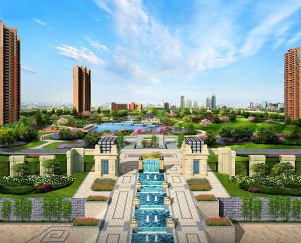 恒大書香門第鳥瞰圖