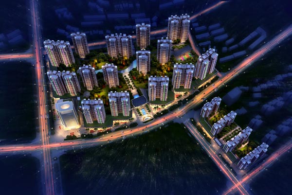 萬通逸城鳥瞰圖