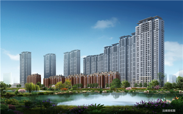 灣田·九華湖壹號(hào)鳥瞰圖